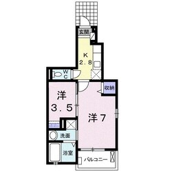 清瀬駅 徒歩15分 1階の物件間取画像